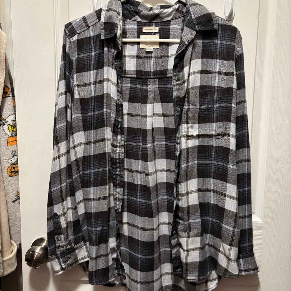 American Eagle black/grey flannel